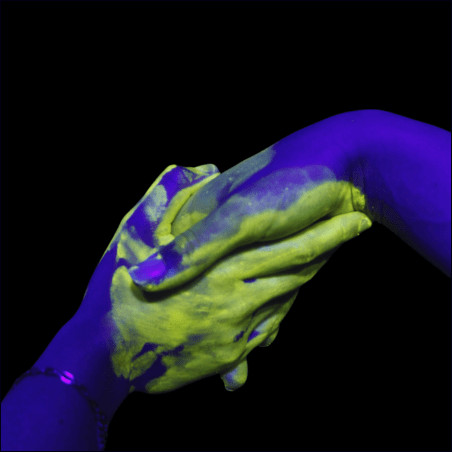 Hygiène des mains gel invisible UV vert